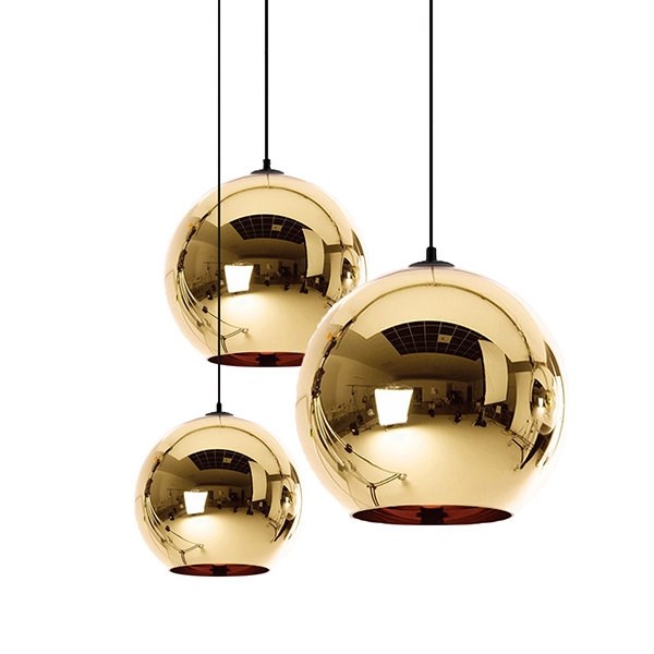 Люстра Gold Shade IV D20/30/45 в стиле Tom Dixon