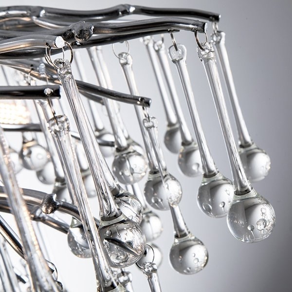 Люстра Droplet Chandelier Chrome D80
