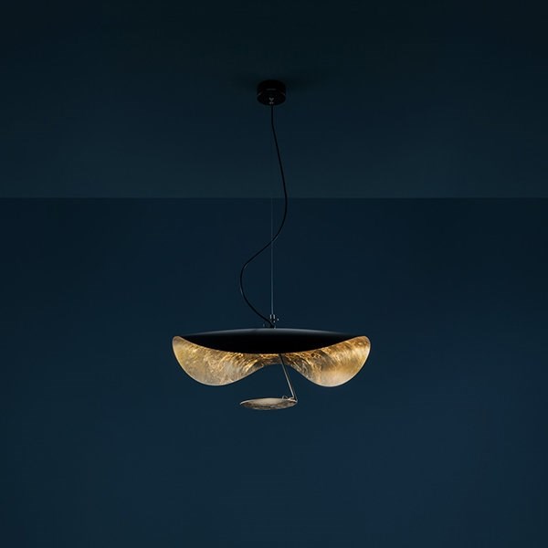 Подвесной светильник Lederam Manta S1 black-gold S в стиле Catellani & Smith