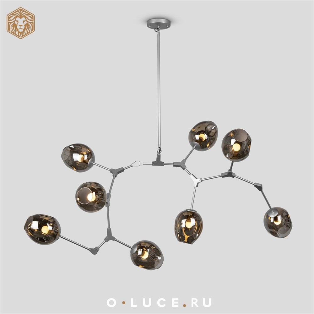 Люстра Branching Bubbles 8 Nickel