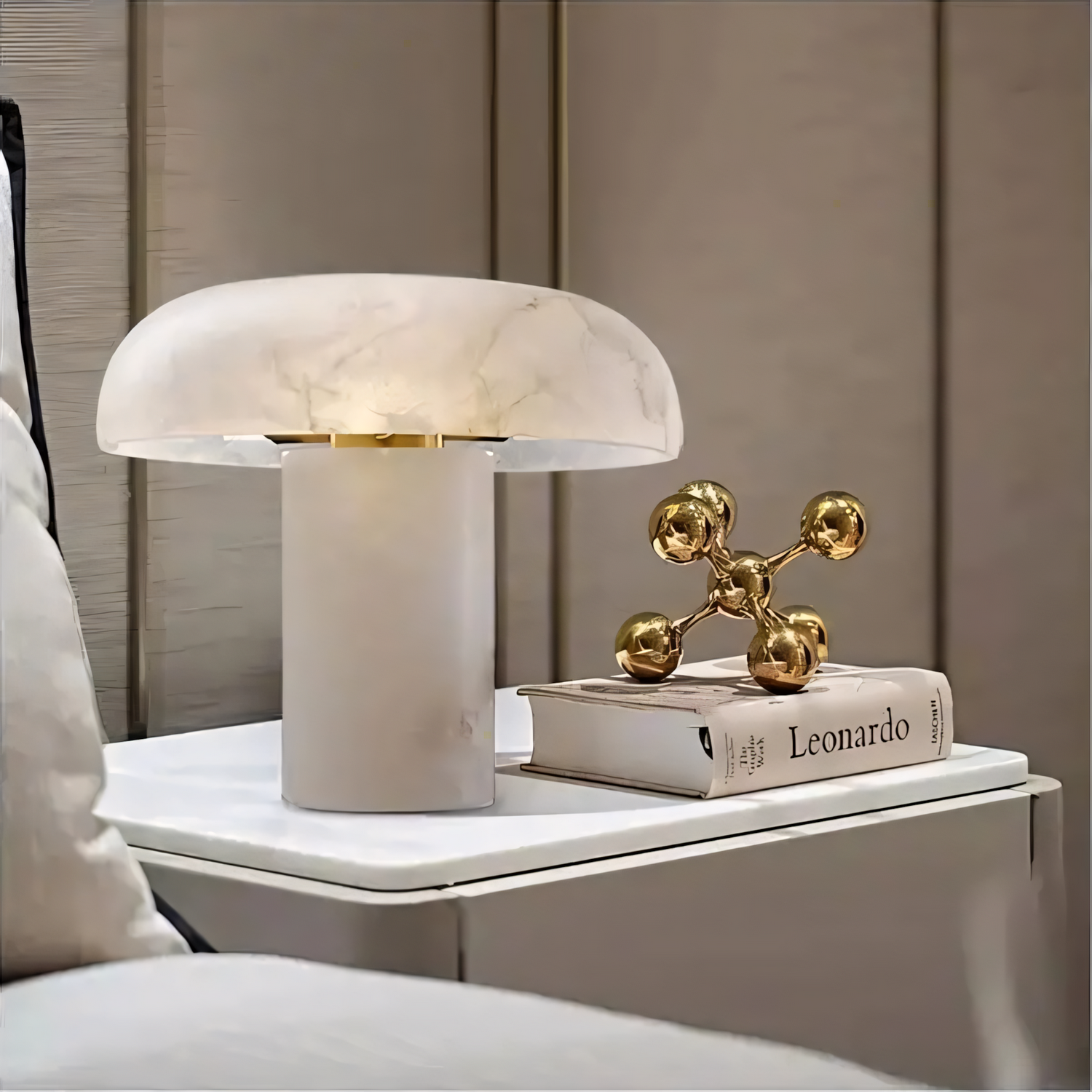 Настольная лампа Opaline marble lux