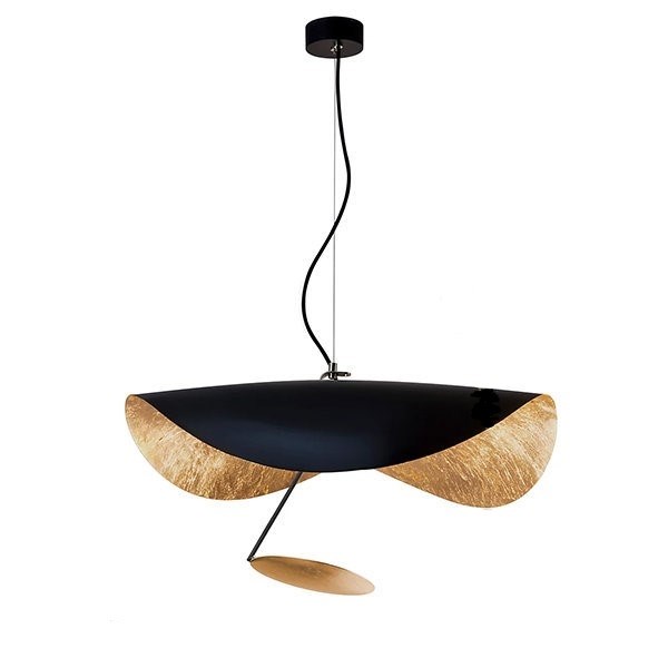 Подвесной светильник Lederam Manta S1 black-gold S в стиле Catellani & Smith