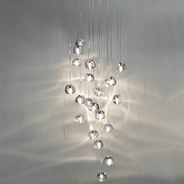 Светильник подвесной Mizu 72 Seventy Two Pendant Chandelier D100 в стиле Terzani