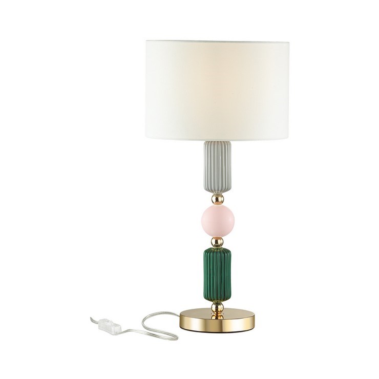 Лампа настольная Caramelle II Gray/Pink/Green