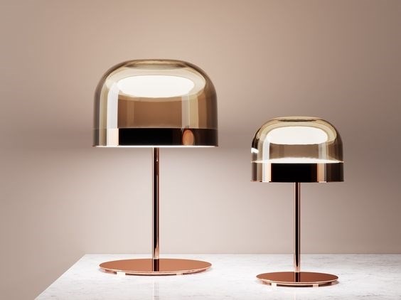 Настольная лампа Equatore L Amber and Copper
