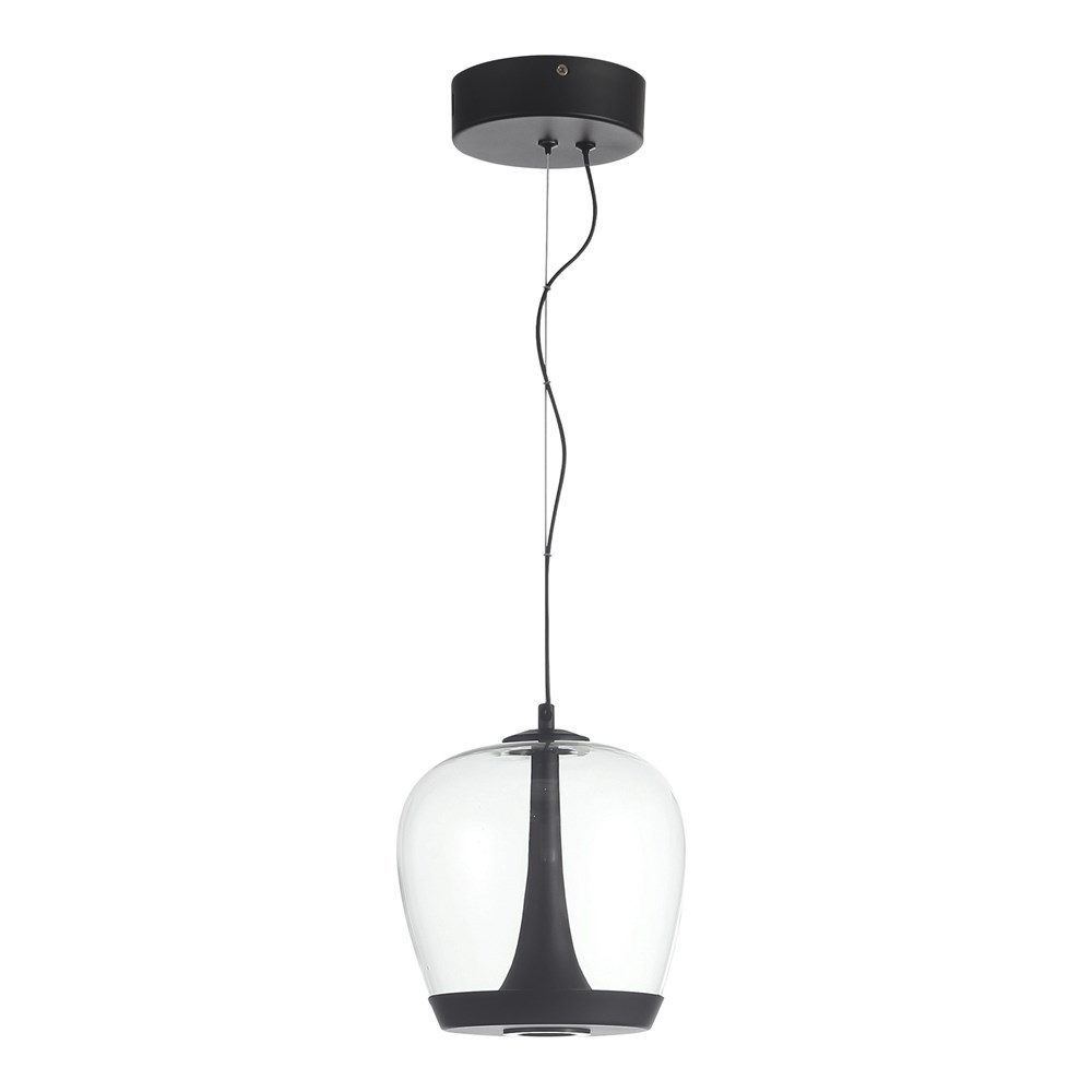 Светильник подвесной Volcano Black/Transparent