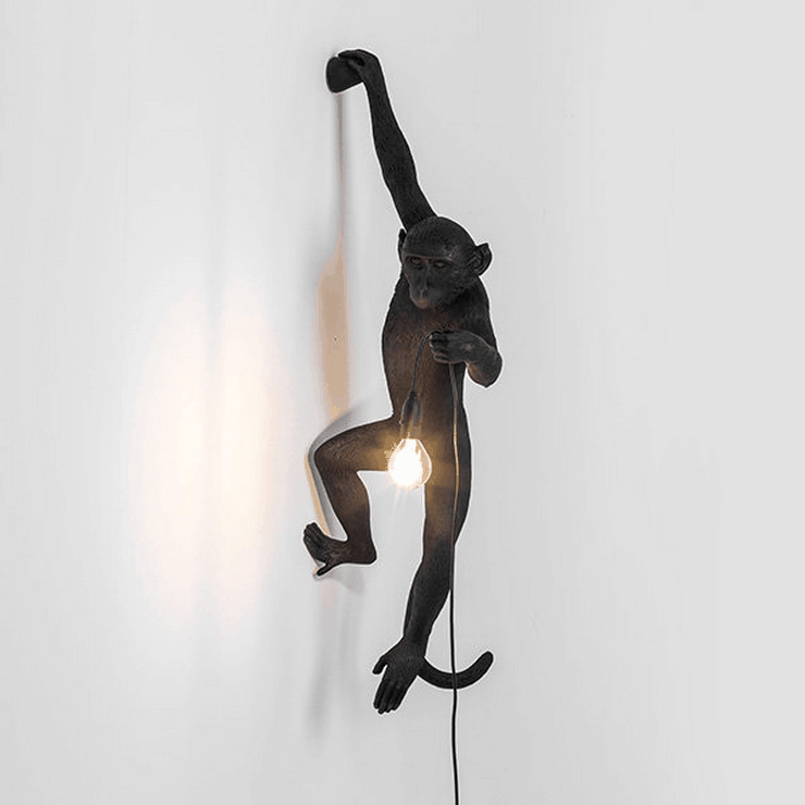 Бра Monkey Wall Lamp Black правая в стиле Seletti
