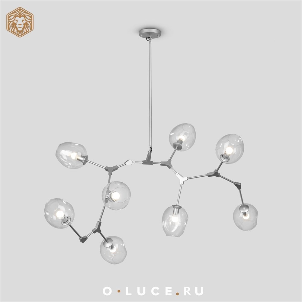Люстра Branching Bubbles 8 Nickel