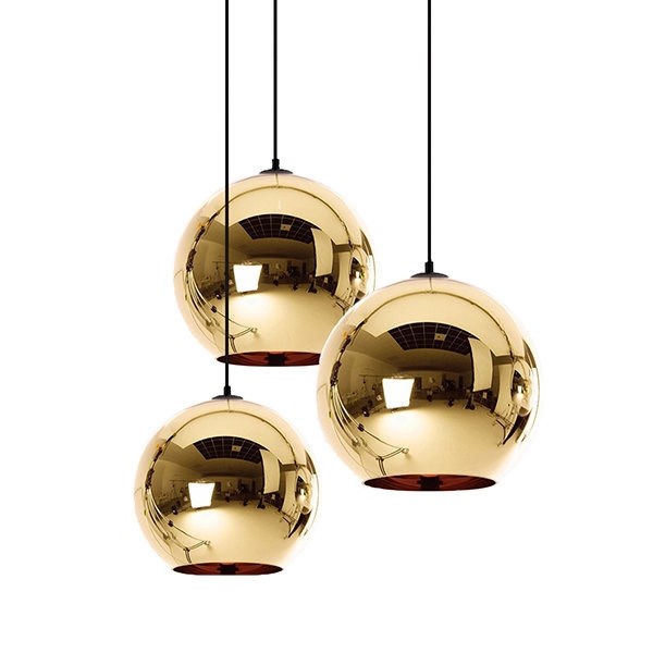 Люстра Gold Shade III D25/30/35 в стиле Tom Dixon