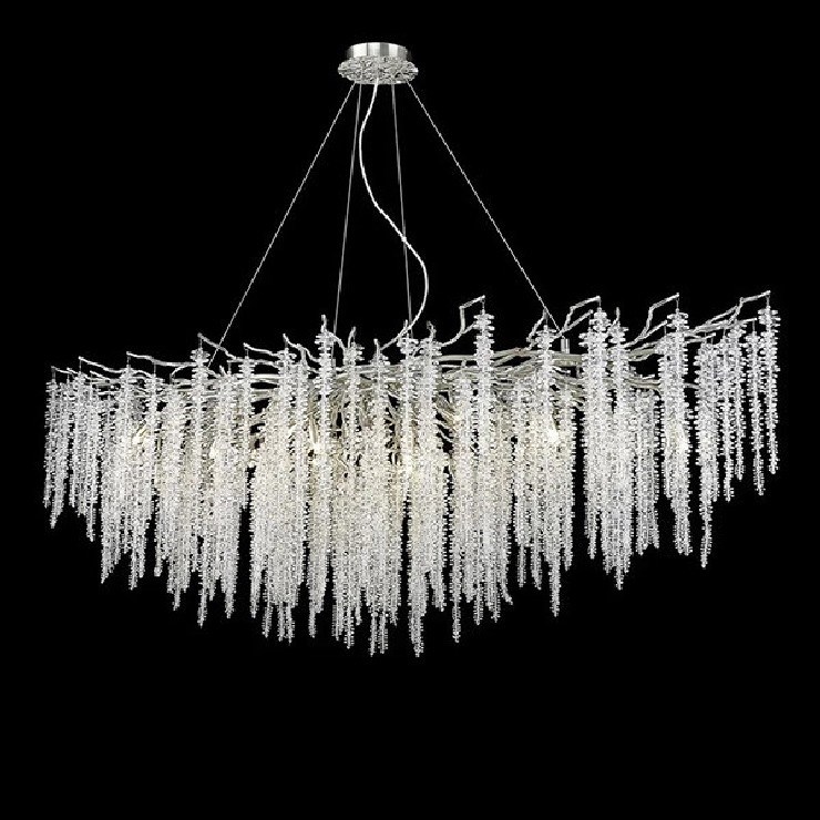 Люстра Sinfonia di Luce Silver Long  L 180 см