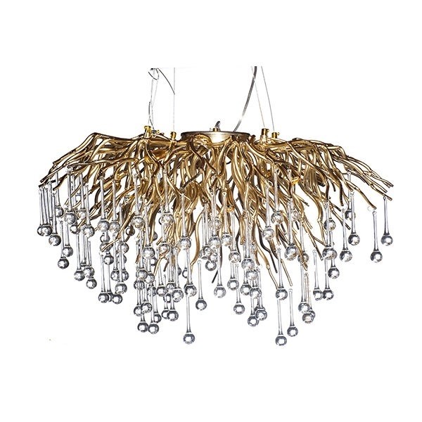 Люстра Droplet Chandelier Gold D120