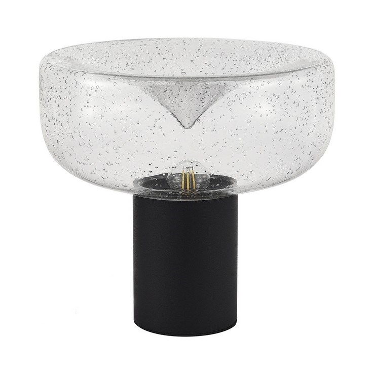 Настольная лампа Volcano Black/Transparent with bubbles