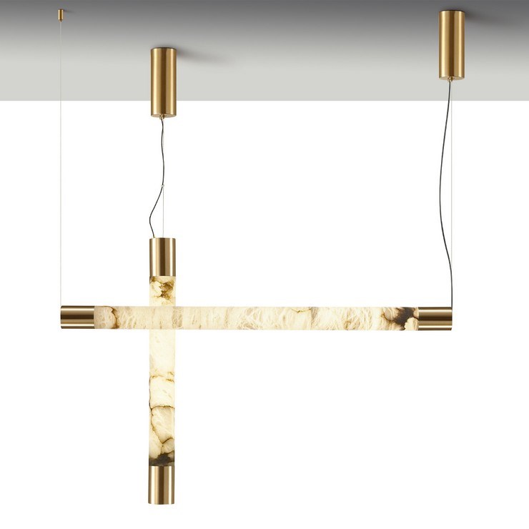 Светильник подвесной Bastone II H60 Brass