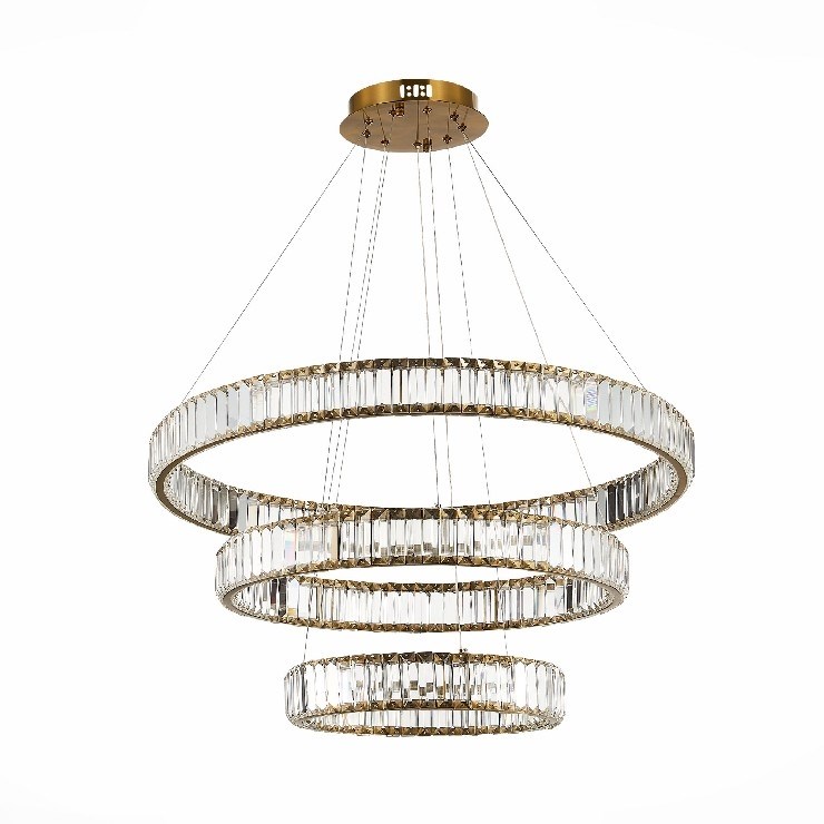 Люстра подвесная Bertolda Verical Brass Brass 3 80/60/40
