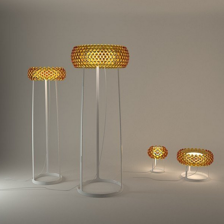 Лампа настольная Caboche Gold D35 в стиле Foscarini
