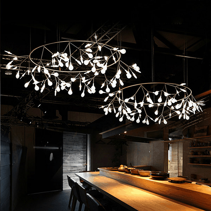 Люстра Heracleum The Big O D60  Никель в стиле Moooi