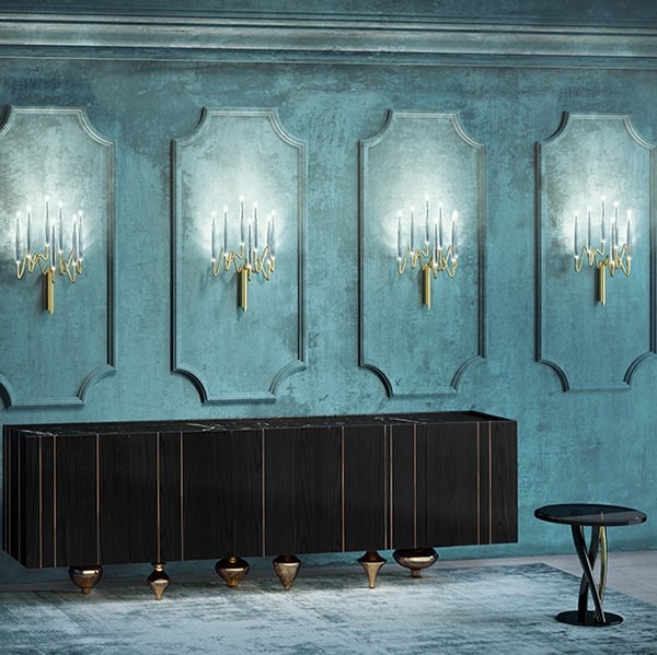 Бра 12 Wall Sconce Chandelier Gold в стиле Il Pezzo Mancante