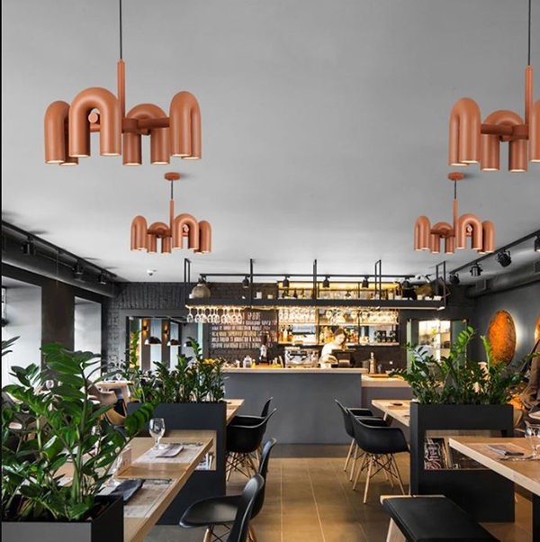 Люстра Cirkus Wall Lamp в стиле AGO розовый