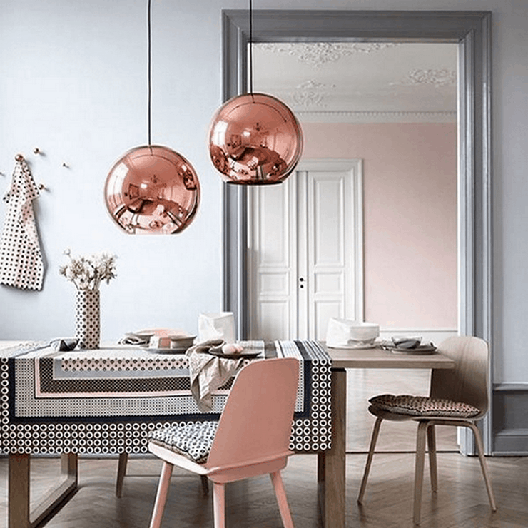 Люстра Copper Shade II D20/30/35 в стиле Tom Dixon