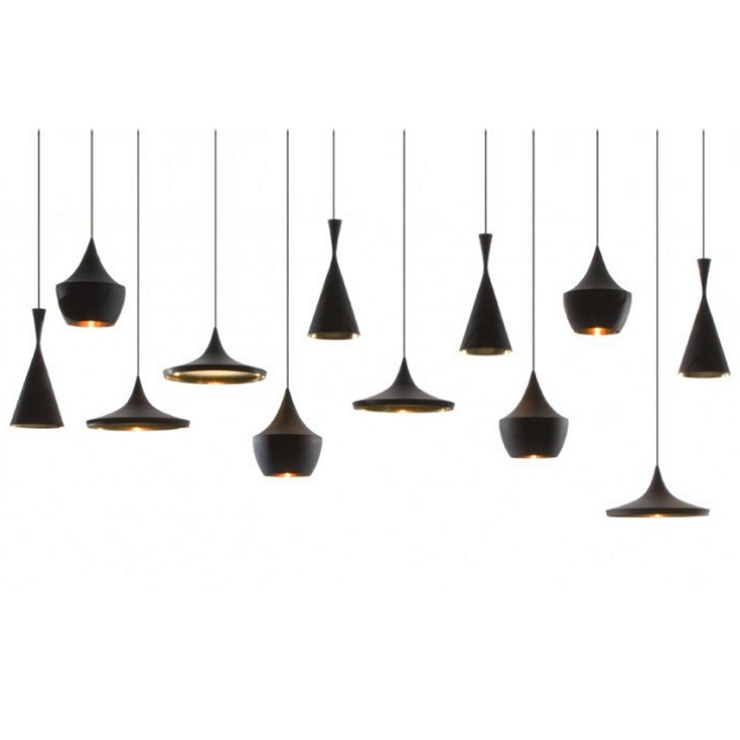 Светильник Beat Light Tall Black в стиле Tom Dixon