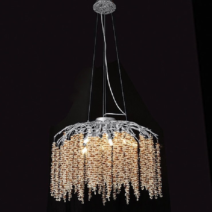 Люстра Sinfonia di Luce Silver Amber Dome  D 60 см