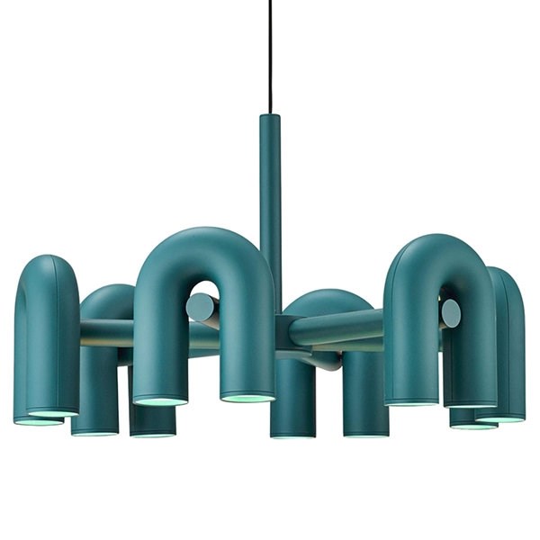 Люстра Cirkus Lamp в стиле AGO бирюзовый