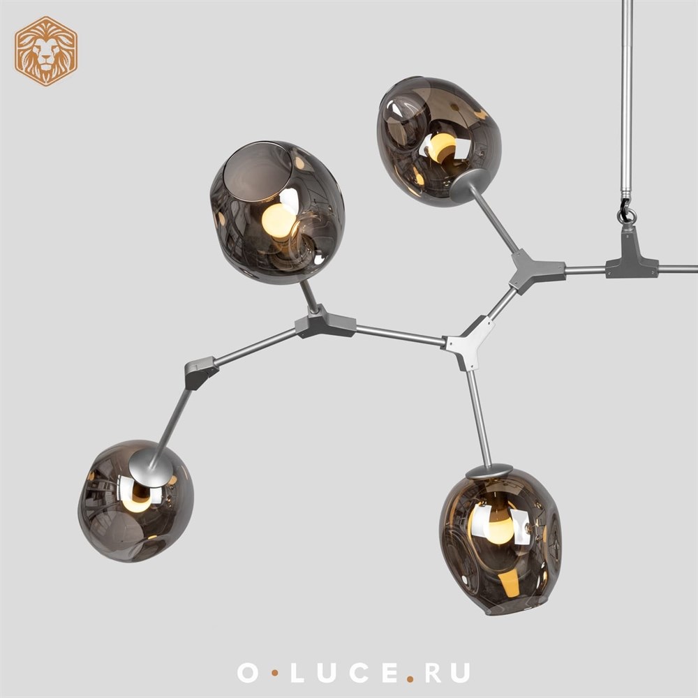 Люстра Branching Bubbles 8 Nickel