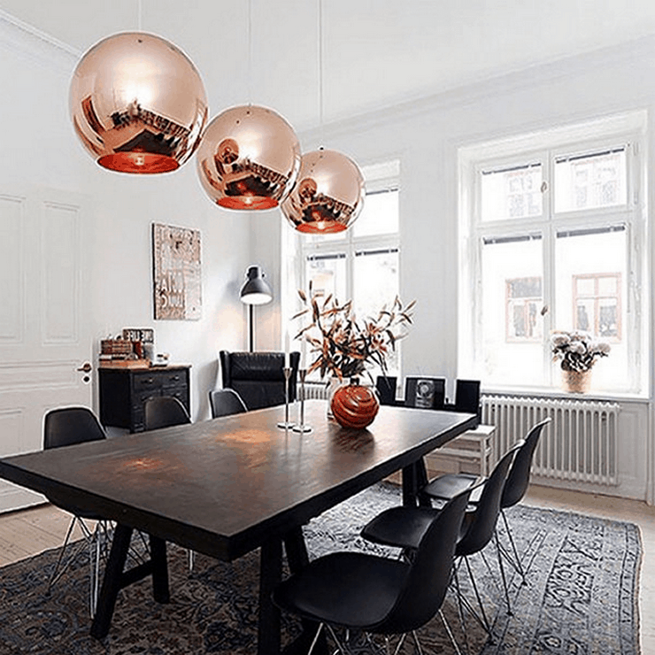 Люстра Copper Shade II D20/30/35 в стиле Tom Dixon