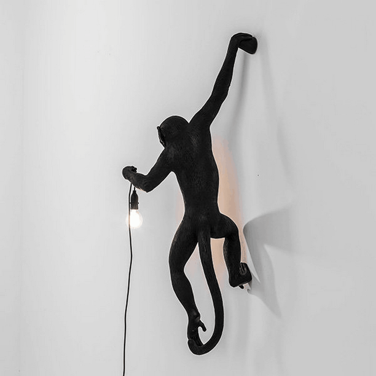 Бра Monkey Wall Lamp Black правая в стиле Seletti