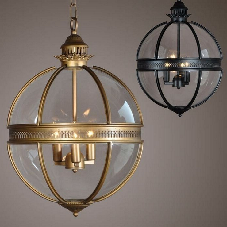 Люстра Lantern Residential D60 черный в стиле Eichholtz