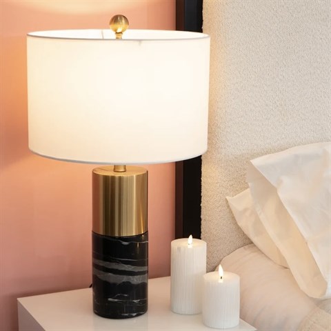 Настольные лампы с мраморным основанием  в наличии