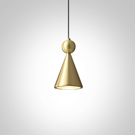 Светильник подвесной PIET CONE B BRASS